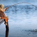Why does a woman dream of fishing with a fishing rod?