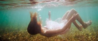 Why do you dream of a drowned man: interpretation from various dream books