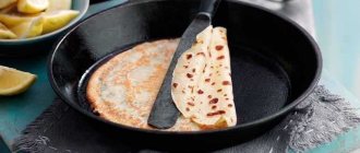 fry pancakes in a frying pan